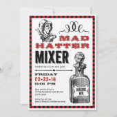 Mad Hatter Mixer Party Kaart (Voorkant)