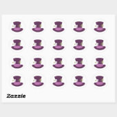 Mad Hatter Pet Ronde Sticker (Vel)