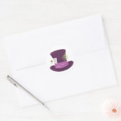 Mad Hatter Pet Ronde Sticker (Envelop)