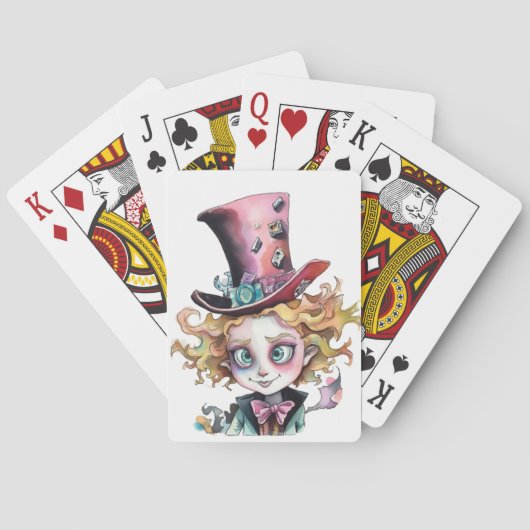 Mad Hatter Pokerkaarten (Achterkant)