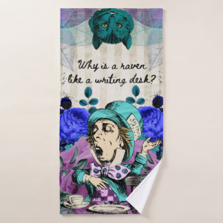 Mad Hatter Raven Writdesk Badhanddoek
