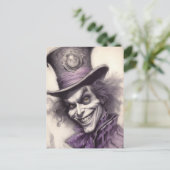 Mad Hatter, Schetskunst Briefkaart (Staand voorkant)