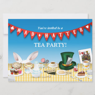 Mad Hatter Tea Party Kaart