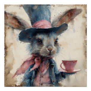 Mad Hatter: Teatime-neigingen Perfect Poster
