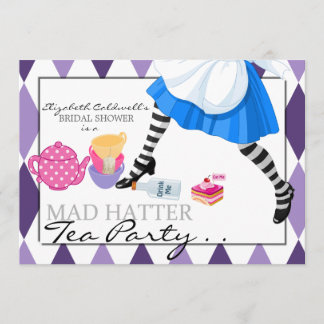 Mad Hatter Vrijgezellenfeest Tea Party Invitation Kaart