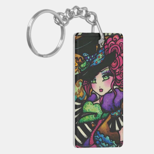 Mad Hatter & White Rabbit Alice Series Hannah Lynn Sleutelhanger (Voorkant Links)