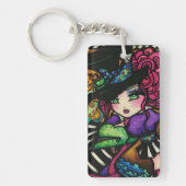 Mad Hatter & White Rabbit Alice Series Hannah Lynn Sleutelhanger (Voorkant)