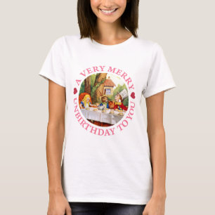 Mad Hatter zegt een heel prettige verjaardag voor T-shirt