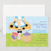 Mad Hatter's Tea Party Birthday Uitnodiging (Voorkant / Achterkant)