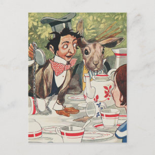 Mad Hatters Tea Party Briefkaart