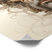 Mad Hatter's Whimsy: Portret van het excentrieke P Poster (Hoek)