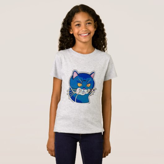 Mad Kat embleem T-shirt (Voorkant volledig)