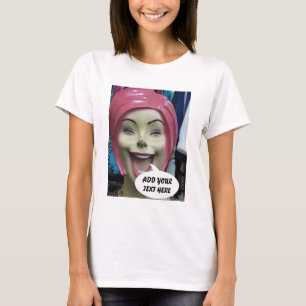 Mad Laughing Mannequin ~ Uncanny Valley Girl T-shirt