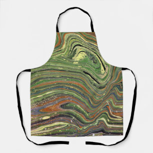 Mad Love 1 Wild Green Abstract Schort