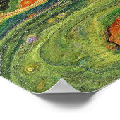 Mad Love 3 Green Striped Abstrait Poster Imprimer (Coin)