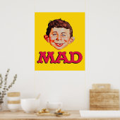 Mad Magazine Sticker Mask Poster (Keuken)