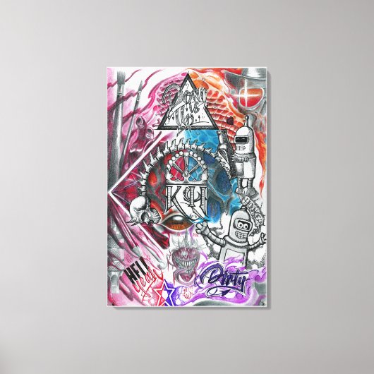 Mad Mix Canvas Afdruk (Voorkant)