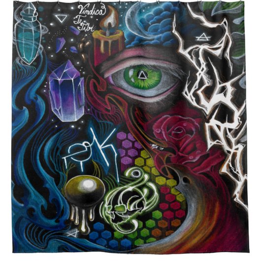 Mad mix VOL.3 Douchegordijn (Voorkant)