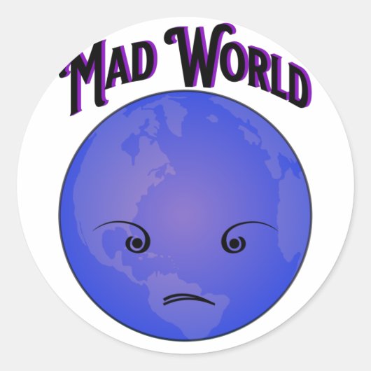 Mad - Monde - Sticker (Devant)