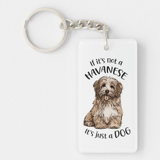 Mad over Havanese Sleutelhanger (Voorkant)