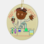 "MAD OVER WETENSCHAP!" KERAMISCH ORNAMENT (Links)