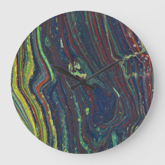 Mad Passion 1 Sauvages Rayures Abstraites Horloge 