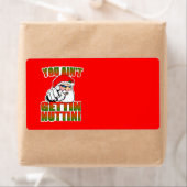 Mad Père Noël Étiquette (En situation)