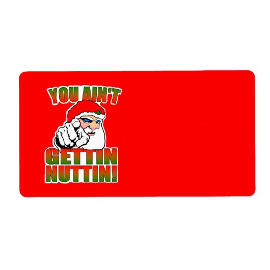 Mad Père Noël Étiquette (Devant)