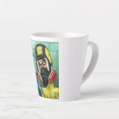 MAD Poker Covid Latte Mug (Angle droit)