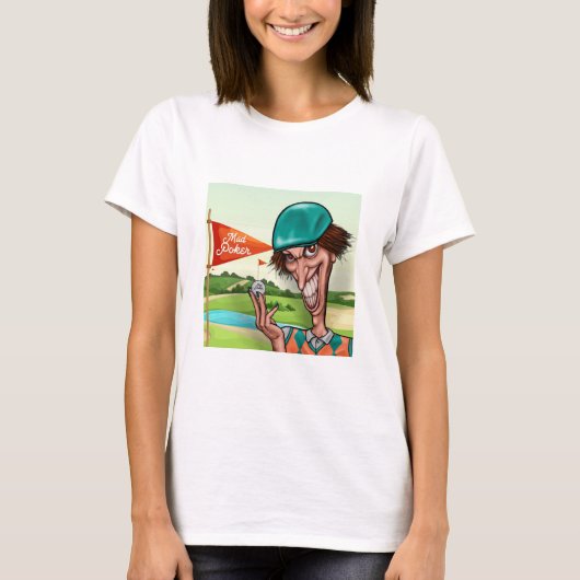 MAD Poker Golf Pazzo T-shirt voor dames (Voorkant)