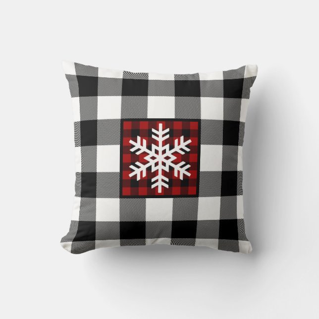 Mad pour Plaid avec Coussin de flocon de neige (Recto)