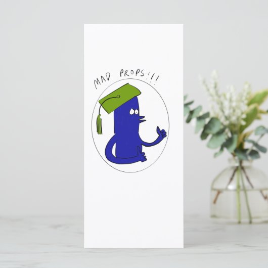 Mad Props-Afstuderen Kaart (Staand voorkant)