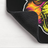 Mad Rabid Cat Illustratie Muismat (Hoek)