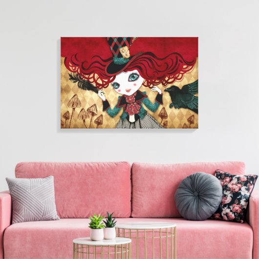 Mad Riddle Wrapped Canvas (Insitu (Woonkamer))