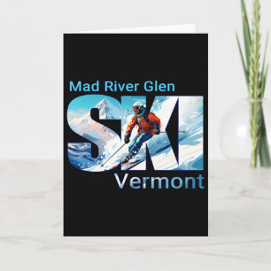 Mad River Glen Coole Ski Vakantie Ski Buiten Sk Kaart