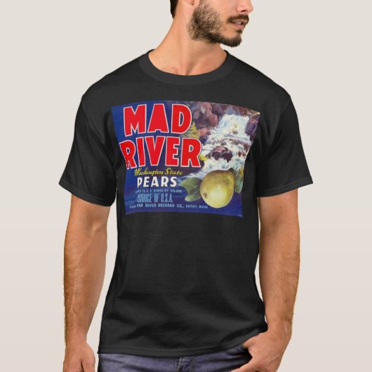 Mad River Pars - etiket op fruitkratten T-shirt (Voorkant)