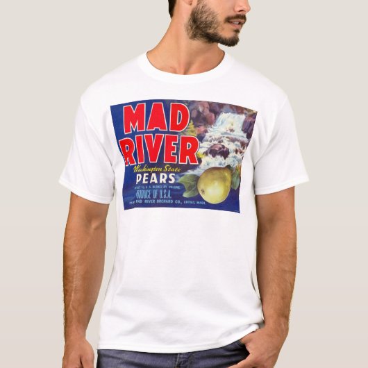 Mad River Pars -  etiket op fruitkratten T-shirt (Voorkant)