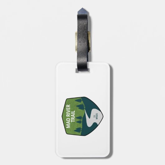Mad River Trail Dayton Ohio Bagagelabel (Achterkant verticaal)