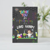 Mad Science Anniversaire carte de remerciements (Debout devant)