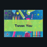 Mad Science Anniversaire Carte de remerciements<br><div class="desc">Fête d'anniversaire Mad Science. Cherchez les articles correspondants dans mon magasin. Contactez-moi pour une commande personnalisée.</div>