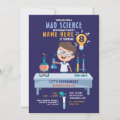 Mad Science Anniversaire Fête Invitation (Devant)