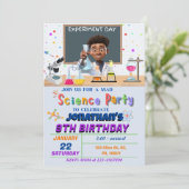 Mad Science Anniversaire Fête Invitation pour garç (Debout devant)