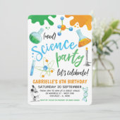 Mad Science Colorful Birthday Kaart (Staand voorkant)