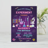 Mad Science Experiment Birthday Party Invitation (Debout devant)