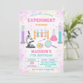 Mad Science Experiment Birthday Party Invitation (Debout devant)
