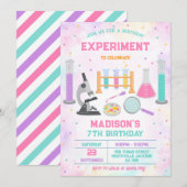 Mad Science Experiment Birthday Party Invitation (Devant / Derrière)