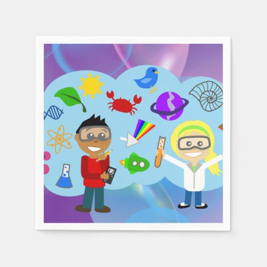 Mad Science Paper Napkins Servet (Voorkant)