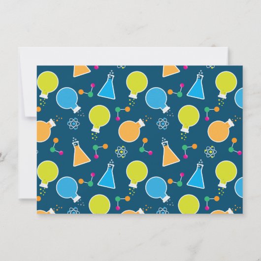 Mad Science Scientifique Invitations de fête d'ann (Dos)