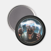 Mad Scientifique #2 Magnet rond (Recto/Verso)