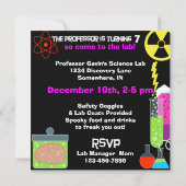 Mad Scientifique Anniversaire Fête 2 Invitations (Dos)